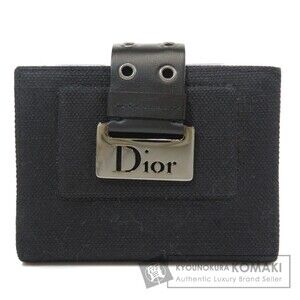 Christian Dior logo plate leather Wallet
